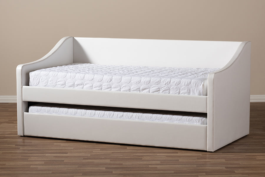 Baxton Studio - Barnstorm Daybed in White - CF8755-White-Day Bed view 10