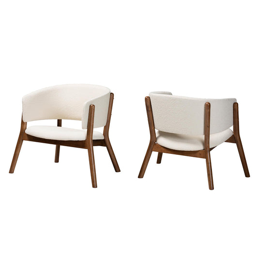 Baxton Studio - Baron Set of 2 Chairs in Cream/Walnut Brown - RDC794S-AC-Cream/Walnut-CC view 1