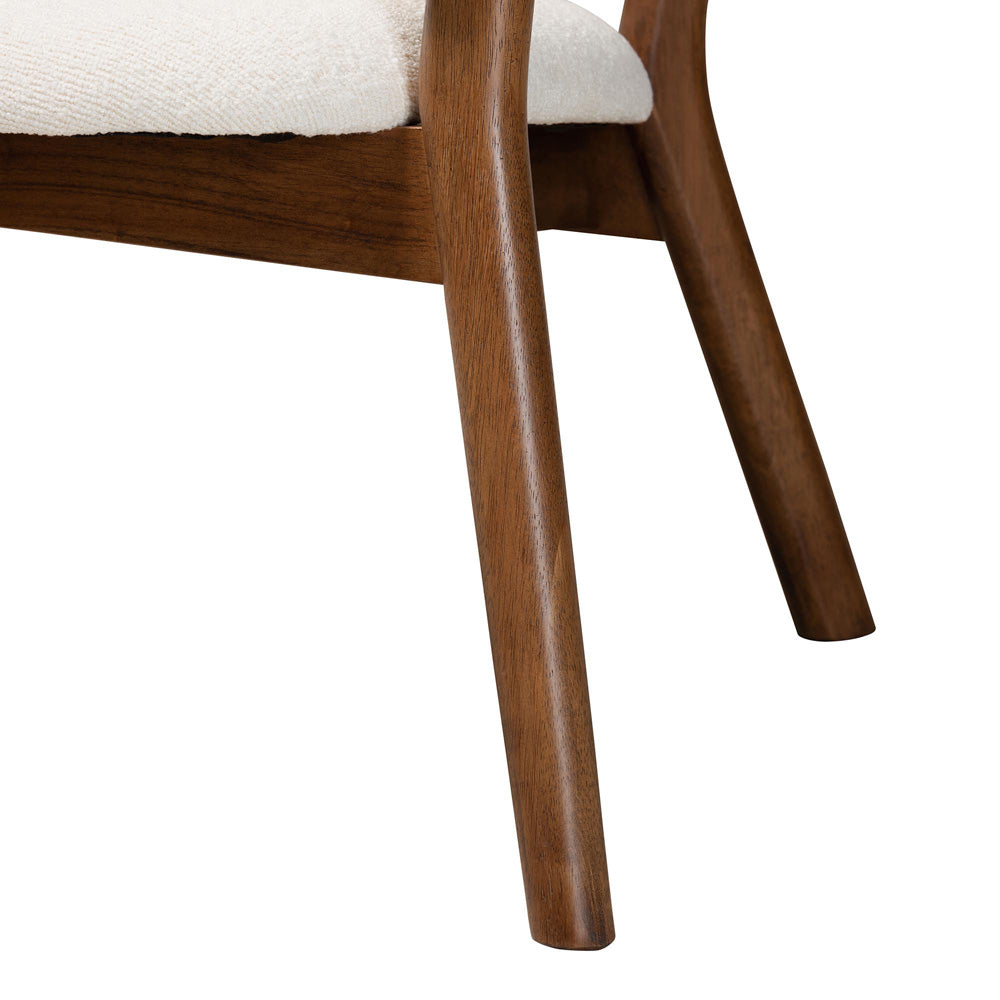 Baxton Studio - Baron Set of 2 Chairs in Cream/Walnut Brown - RDC794S-AC-Cream/Walnut-CC view 5