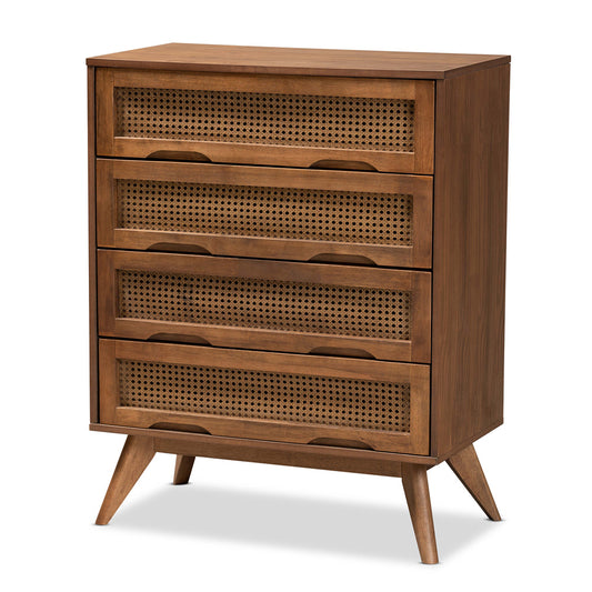 Baxton Studio - Barrett Chest in Walnut Brown - MG9001-Rattan-4DW-Chest view 1