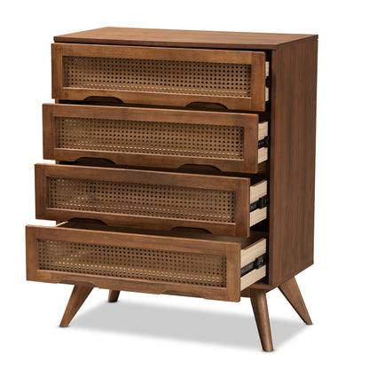 Baxton Studio - Barrett Chest in Walnut Brown - MG9001-Rattan-4DW-Chest view 2