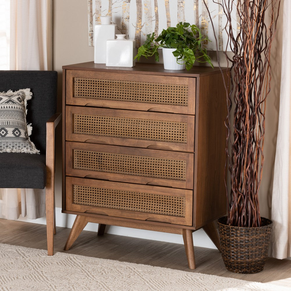 Baxton Studio - Barrett Chest in Walnut Brown - MG9001-Rattan-4DW-Chest view 8