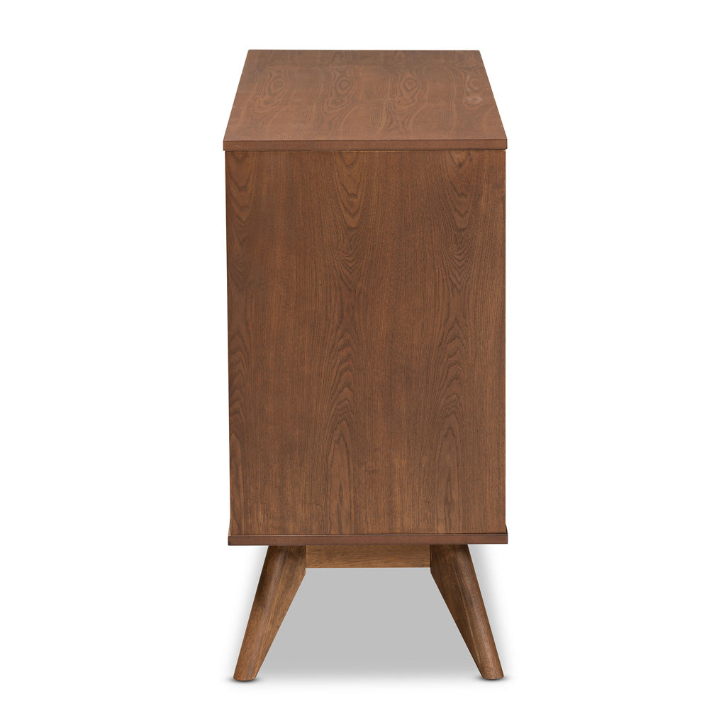 Baxton Studio - Barrett Dresser in Walnut Brown - MG9001-Rattan-6DW-Dresser view 4