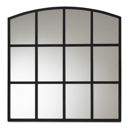 Baxton Studio - Barrington Mirror in Black - RXW-10391-Black view 1