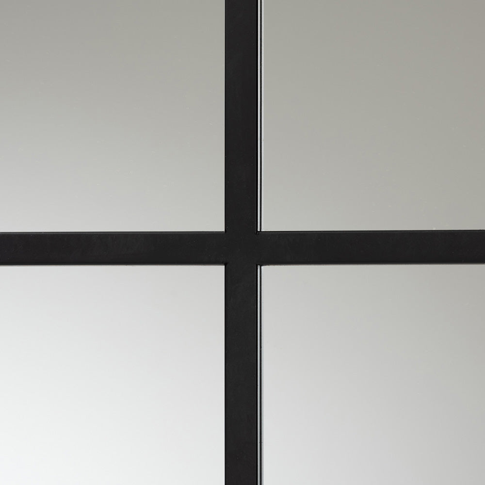 Baxton Studio - Barrington Mirror in Black - RXW-10391-Black view 2
