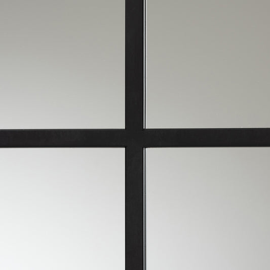 Baxton Studio - Barrington Mirror in Black - RXW-10391-Black view 2