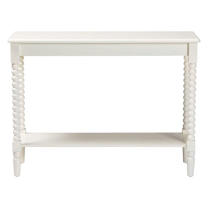 Baxton Studio - Bayard Console Table in White - JY25A036-White Wooden-Console Table view 2