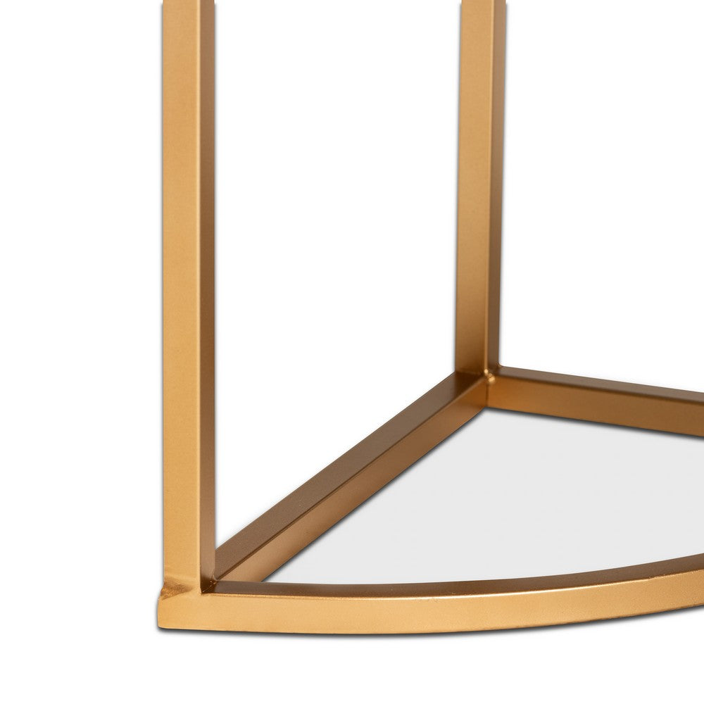 Baxton Studio - Beale Console Table in Green/Gold - JY20A157-Green/Gold-Console view 7