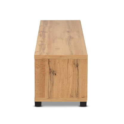 Baxton Studio - Beasley TV Stand in Oak Brown/Black - TV834180-Wotan Oak view 4