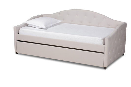 Baxton Studio - Becker Daybed - Becker-Beige-Daybed-T/T view 1