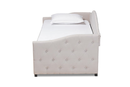 Baxton Studio - Becker Daybed - Becker-Beige-Daybed-T/T view 3