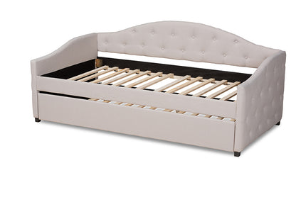 Baxton Studio - Becker Daybed - Becker-Beige-Daybed-T/T view 4