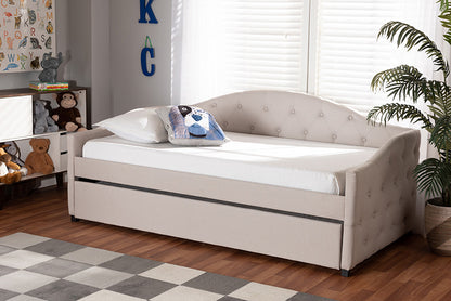 Baxton Studio - Becker Daybed - Becker-Beige-Daybed-T/T view 5