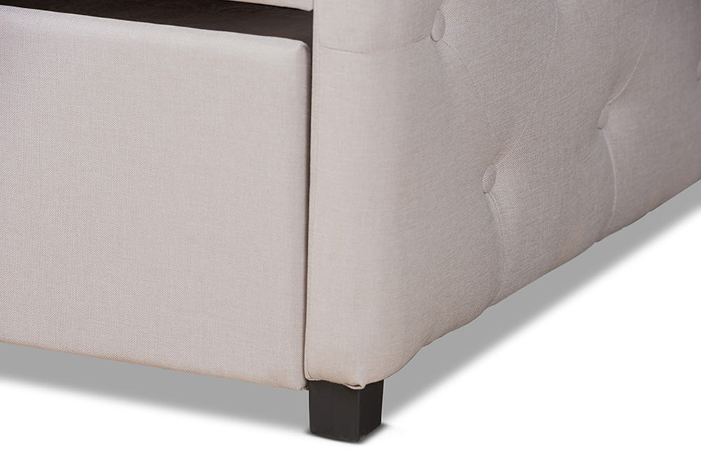 Baxton Studio - Becker Daybed - Becker-Beige-Daybed-T/T view 8