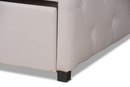 Baxton Studio - Becker Daybed - Becker-Beige-Daybed-T/T view 8