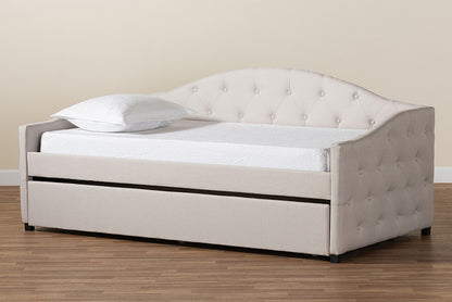 Baxton Studio - Becker Daybed - Becker-Beige-Daybed-T/T view 10