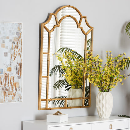 Baxton Studio - Bedivere Mirror in Antique goldleaf - RXW-10738 view 3