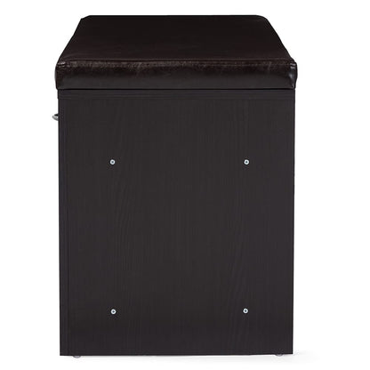 Baxton Studio - Bench in Dark Brown  - WI5374 view 3