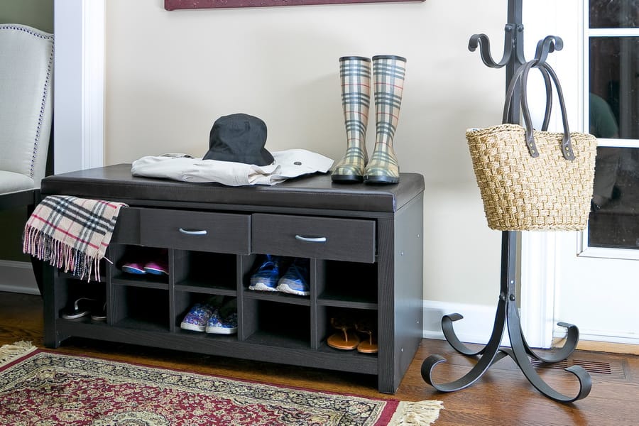 Baxton Studio - Bench in Dark Brown  - WI5374 view 6