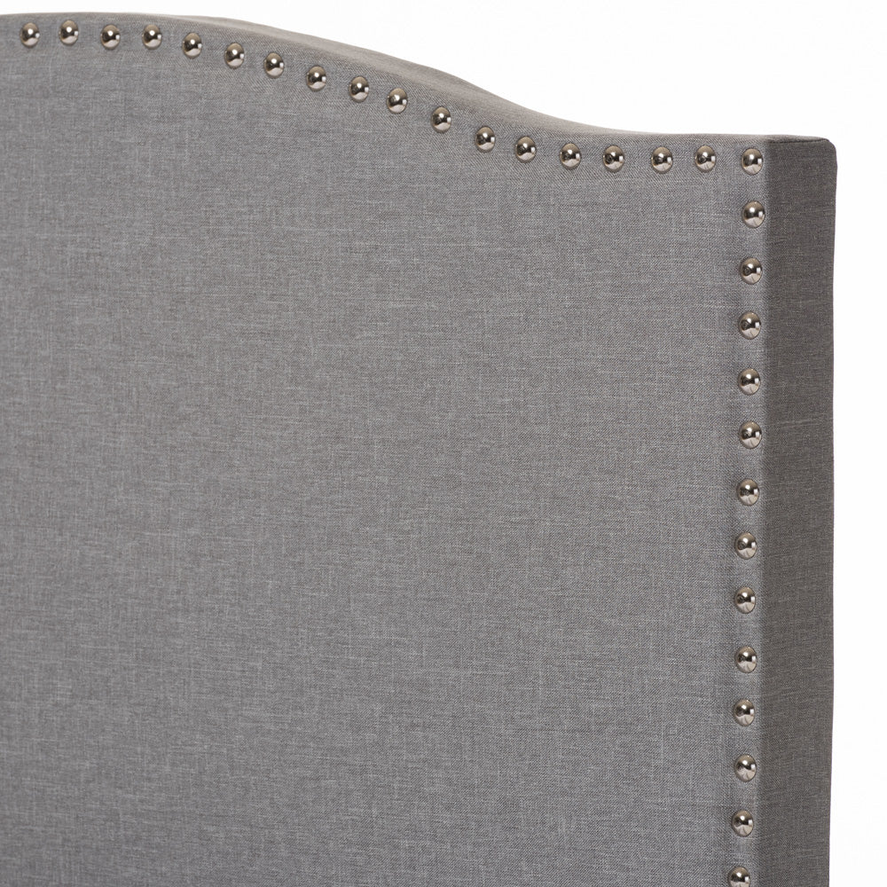 Baxton Studio - Benjamin Twin Size Bed in Grey - Benjamin-Twin-Grey view 4