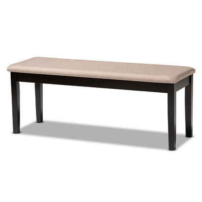 Baxton Studio - Bennett Dining Set in Sand/dark brown - RH315C-Sand/Dark Brown-6PC Dining Set view 3