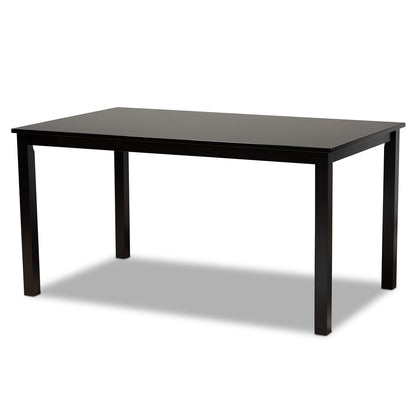 Baxton Studio - Bennett Dining Set in Sand/dark brown - RH315C-Sand/Dark Brown-6PC Dining Set view 4