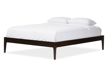 Baxton Studio - Bentley Queen Size Bed - SW8021-CappucciNo-A43-Queen view 1
