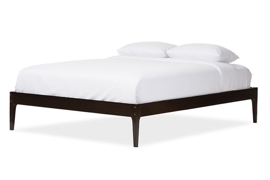 Baxton Studio - Bentley Queen Size Bed - SW8021-CappucciNo-A43-Queen view 1