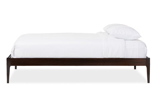 Baxton Studio - Bentley Queen Size Bed - SW8021-CappucciNo-A43-Queen view 2