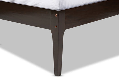 Baxton Studio - Bentley Queen Size Bed - SW8021-CappucciNo-A43-Queen view 3