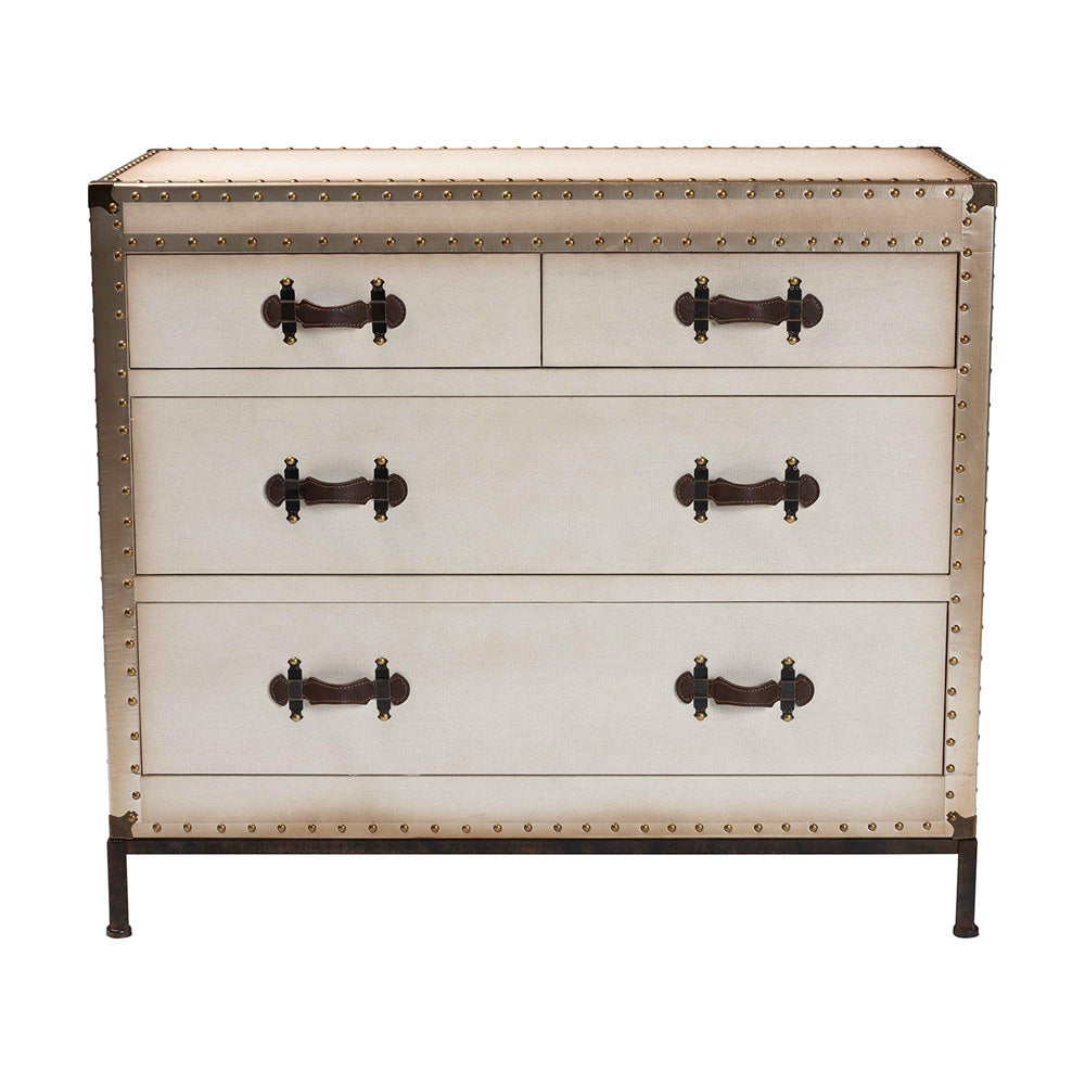 Baxton Studio - Benton Storage Cabinet in Beige/Coffee/Black - JY23B238-White-Cabinet view 3