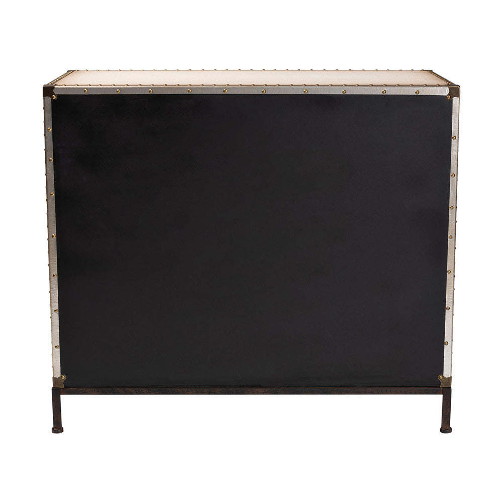 Baxton Studio - Benton Storage Cabinet in Beige/Coffee/Black - JY23B238-White-Cabinet view 5