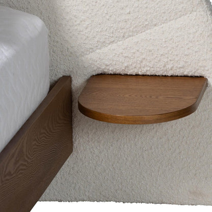 Baxton Studio - Bernice King Size Bed in Cream/Walnut Brown - BBT61266-Cream/Walnut-King view 5