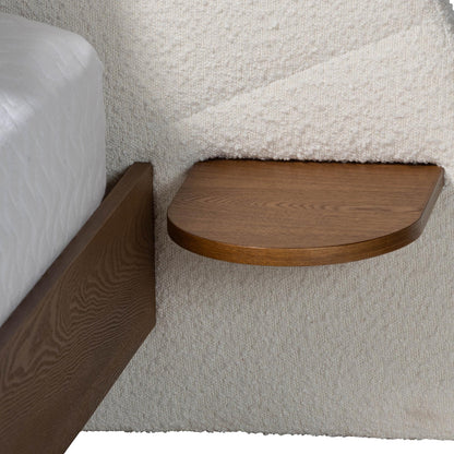 Baxton Studio - Bernice Queen Size Bed in Cream/Walnut Brown - BBT61266-Cream/Walnut-Queen view 5