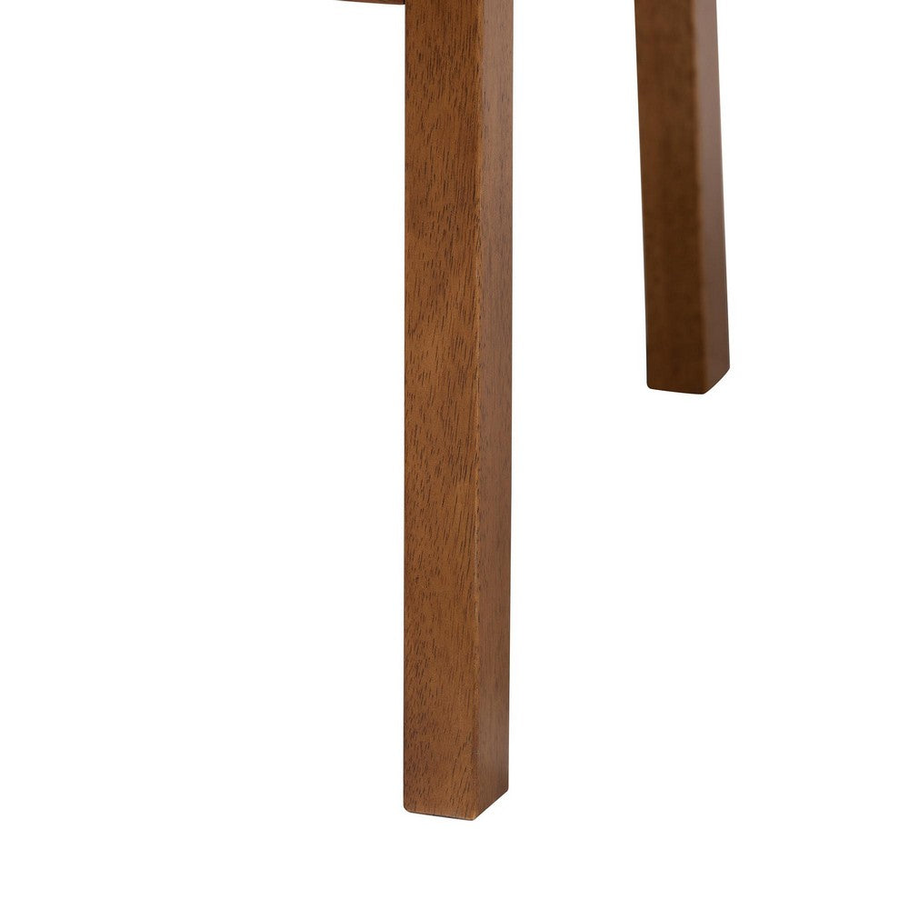 Baxton Studio - Biana Dining Chair in Cream/Walnut Brown - BBT5541-Cream/Walnut-DC view 6