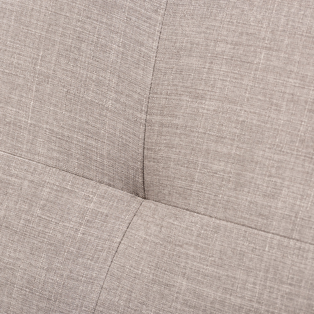 Baxton Studio - Bianca Accent Chair in Light Grey/"Walnut" Brown - Bianca-Light Grey/Walnut Brown-CC view 5