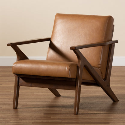 Baxton Studio - Bianca Chair in Tan/Walnut Brown - Bianca-Tan/Walnut Brown-CC view 8