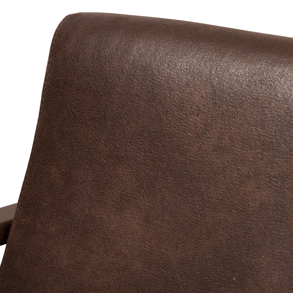 Baxton Studio - Bianca Living Room Set in Dark Brown/"Walnut" Brown - Bianca-Dark Brown/Walnut Brown-2PC-Set view 4