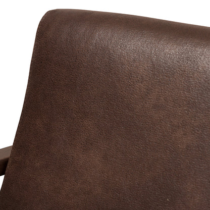 Baxton Studio - Bianca Living Room Set in Dark Brown/"Walnut" Brown - Bianca-Dark Brown/Walnut Brown-2PC-Set view 4