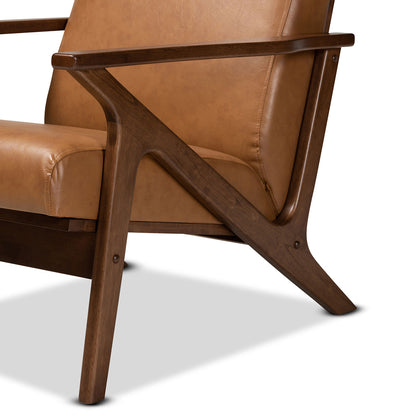 Baxton Studio - Bianca Living Room Set in Tan/Walnut Brown - Bianca-Tan/Walnut Brown-2PC Set view 5
