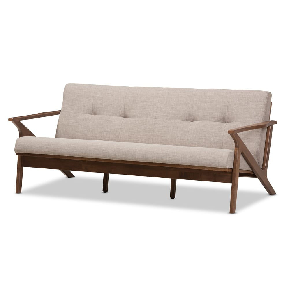Baxton Studio - Bianca Sofa in Light Grey/