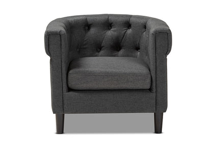 Baxton Studio - Bisset Chair - 1809-Grey-CC view 2
