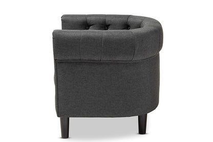 Baxton Studio - Bisset Chair - 1809-Grey-CC view 3