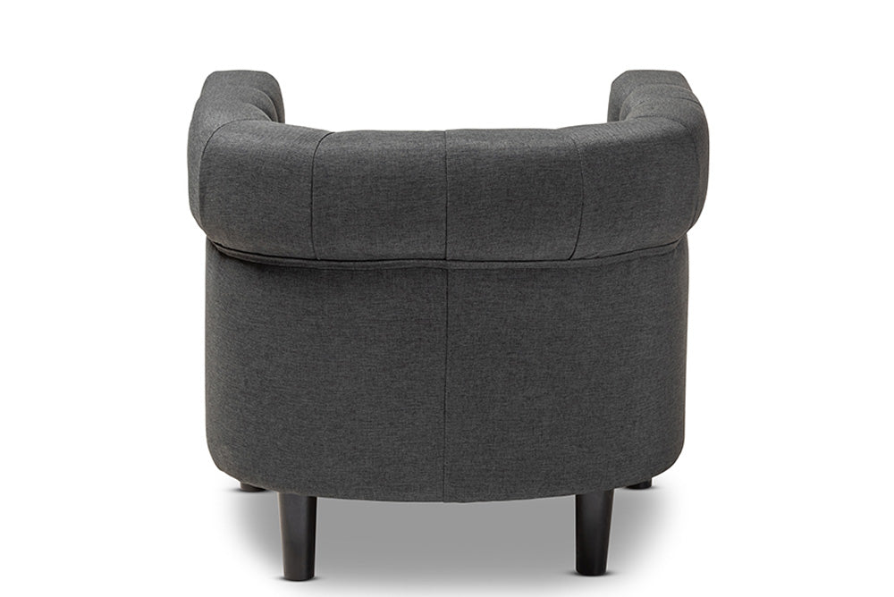 Baxton Studio - Bisset Chair - 1809-Grey-CC view 4