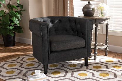 Baxton Studio - Bisset Chair - 1809-Grey-CC view 5