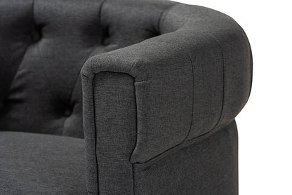 Baxton Studio - Bisset Chair - 1809-Grey-CC view 7