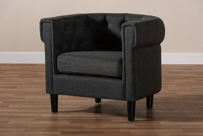 Baxton Studio - Bisset Chair - 1809-Grey-CC view 9