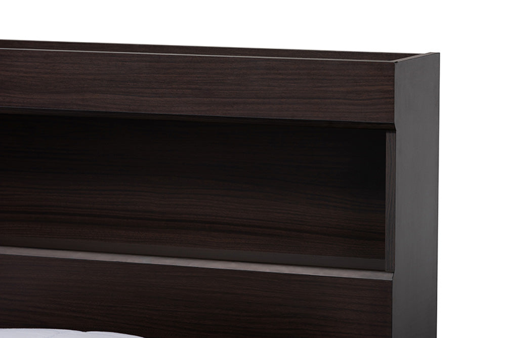 Baxton Studio - Blaine Queen Size Bed - SEBED1302026-Modi Wenge-Queen view 7