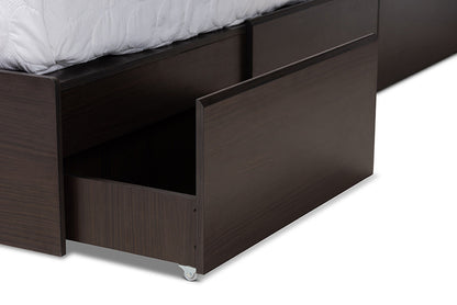 Baxton Studio - Blaine Queen Size Bed - SEBED1302026-Modi Wenge-Queen view 8