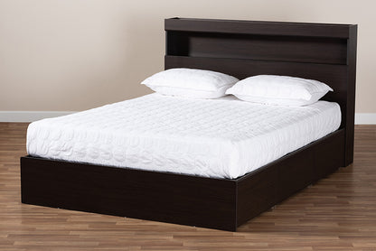 Baxton Studio - Blaine Queen Size Bed - SEBED1302026-Modi Wenge-Queen view 9